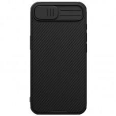 Карбонова накладка Nillkin CamShield Pro Magnetic для Apple iPhone 16e (6.1") Black