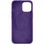Шкіряний чохол Leather Case (AA) with MagSafe для Apple iPhone 12 Pro / 12 (6.1") Violet