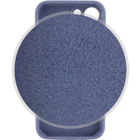 Чохол Silicone Case Full Camera Protective (AA) для Apple iPhone 13 (6.1") Сірий / Lavender Gray