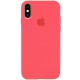 Чохол Silicone Case Full Protective (AA) для Apple iPhone XS Max (6.5") Кавуновий / Watermelon red