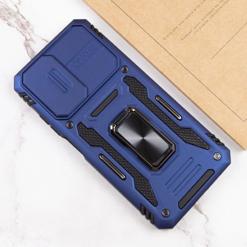 Ударостійкий чохол Camshield Army Ring для Xiaomi Redmi Note 11 Pro 4G/5G / 11E Pro / 12 Pro 4G Синій / Navy