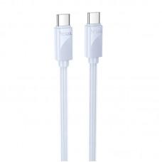 Дата кабель Hoco X114 Energy Type-C to Type-C 60W (1m) Blue