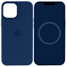 Чохол Silicone case (AAA) full with Magsafe and Animation для Apple iPhone 15 Plus (6.7") Синій / Storm Blue