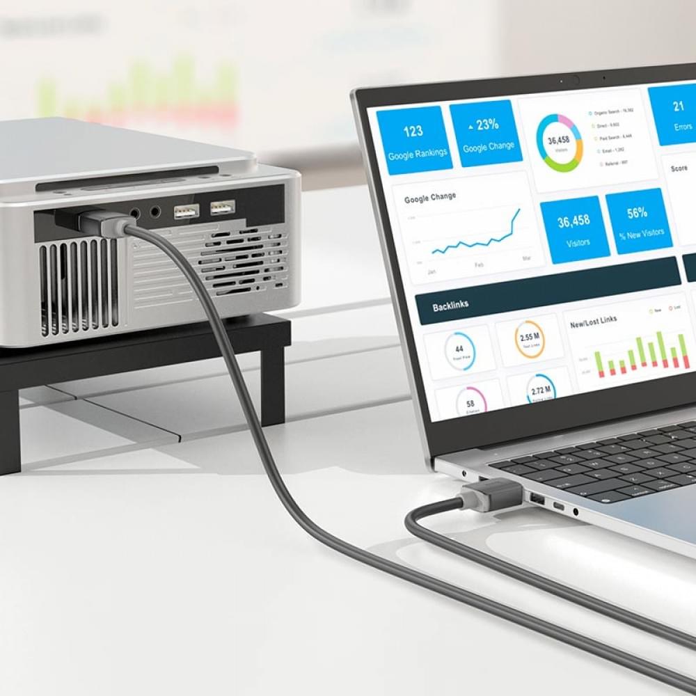 Дата кабель Hoco US08 HDTV 2.0 male to male 4K HD (3m) Black