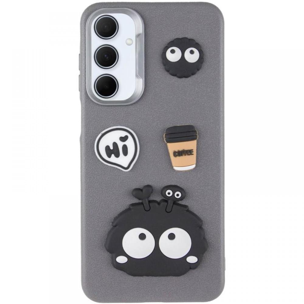 Чохол TPU Leather Toys для Samsung Galaxy A17 4G/5G Monster / Grey