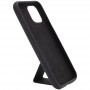 Чохол Silicone Case Hand Holder для Apple iPhone 11 Pro (5.8") Чорний / Black