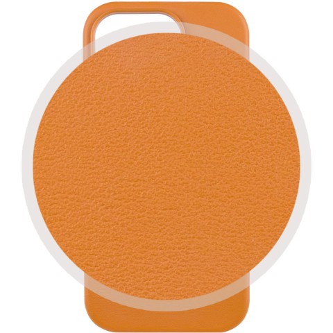 Шкіряний чохол Leather Case (AAA) with MagSafe and Animation для Apple iPhone 13 Pro (6.1") Golden Brown