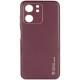 Шкіряний чохол Xshield для Xiaomi Redmi 13C / Poco C65 Бордовий / Plum Red