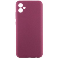 Чохол Silicone Cover Lakshmi Full Camera (AAA) для Samsung Galaxy A07 Бордовий / Plum