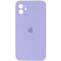 Чохол Silicone Case Square Full Camera Protective (AA) для Apple iPhone 11 (6.1") Бузковий / Dasheen