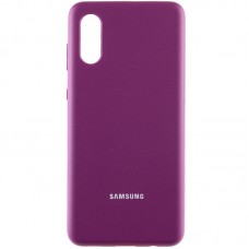 Чохол Silicone Cover Full Protective (AA) для Samsung Galaxy A02 Фіолетовий / Grape