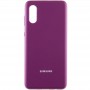 Чохол Silicone Cover Full Protective (AA) для Samsung Galaxy A02 Фіолетовий / Grape