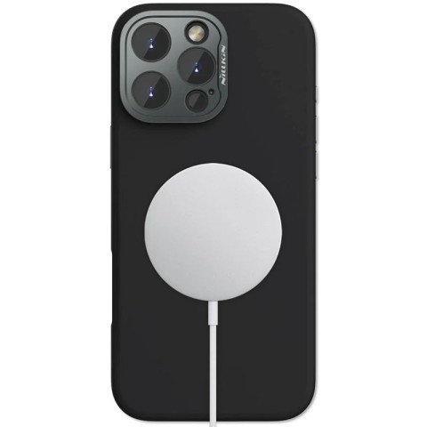 Чохол Silicone Nillkin LensWing Prop Magnetic для Apple iPhone 16 Pro (6.3") Чорний / Black