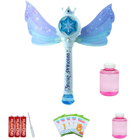 Пістолет з мильними бульбашками SHT 8603 Snow Princess + bottle 130ml Blue