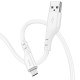Дата кабель Hoco X97 Crystal color USB to MicroUSB (1m) White