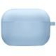Силіконовий футляр з мікрофіброю для навушників Airpods 4 Блакитний / Lilac Blue