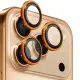 Захисне скло BlueO Metal на камеру для Apple iPhone 17 Pro / 17 Pro Max Помаранчевий / Orange