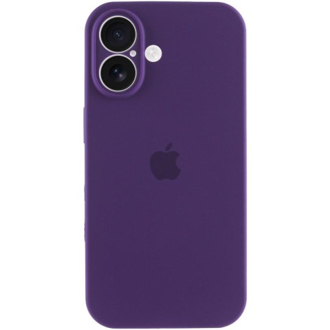 Чохол Silicone Case Full Camera Protective (AA) для Apple iPhone 16 (6.1") Фіолетовий / Amethyst