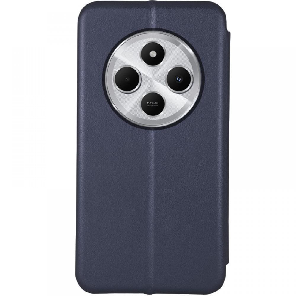 Шкіряний чохол-книжка Classy для Xiaomi Redmi 14C / Poco C75 Темно-синій