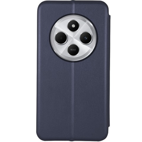 Шкіряний чохол-книжка Classy для Xiaomi Redmi 14C / Poco C75 Темно-синій