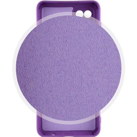 Чохол TPU GETMAN Liquid Silk Full Camera для Samsung Galaxy A12 Фіолетовий / Purple