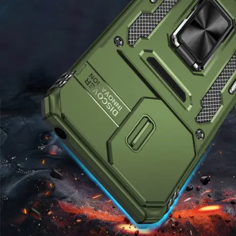 Ударостійкий чохол Camshield Army Ring для Xiaomi 14T Оливковий / Army Green