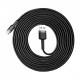 Дата кабель Baseus Cafule Type-C Cable 2A (3m) (CATKLF-U) Чорний / Сірий