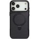 TPU+PC чохол Metal Buttons with MagSafe Carbon Ring для Apple iPhone 17 Pro (6.3") Чорний