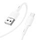 Дата кабель Hoco X83 Victory USB to MicroUSB (1m) White