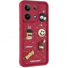 Чохол TPU Toys Case для Xiaomi Redmi Note 13 Pro 4G / Poco M6 Pro 4G Red / Always Happy