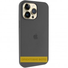 Чохол Silicone Case (AA) Logo with MagSafe для Apple iPhone 17 Pro Max (6.9") Сірий / Dark Gray
