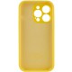 Чохол Silicone Case Full Camera Protective (AA) для Apple iPhone 15 Pro Max (6.7") Жовтий / Yellow
