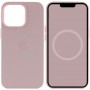Чохол Silicone case (AAA) full with Magsafe and Animation для Apple iPhone 13 Pro (6.1") Рожевий / Chalk Pink