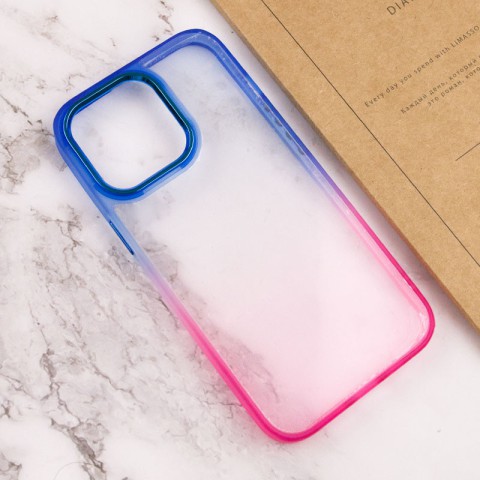 Чохол TPU+PC Fresh sip series для Apple iPhone 14 Pro Max (6.7") Рожевий / Синій