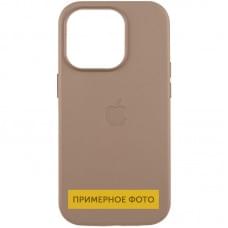 Кожаный чехол Leather Case (AAA) with MagSafe для Apple iPhone 16e (6.1")
