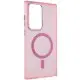 Чохол TPU Lyon frosted with MagSafe для Samsung Galaxy S22 Ultra Pink