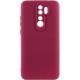 Чохол TPU GETMAN Liquid Silk Full Camera для Xiaomi Redmi Note 8 Pro Бордовий / Marsala