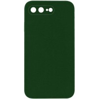 Чохол Silicone Case Square Full Camera Protective (AA) NOLOGO для Apple iPhone 7 plus/8 plus (5.5") Зелений / Army green