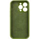 Чохол Silicone Case Full Camera Protective (AA) для Apple iPhone 15 Pro Max (6.7") Зелений / Dark Olive