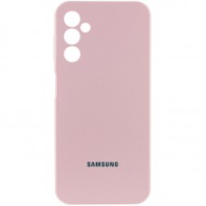 Чохол Silicone Cover Lakshmi Full Camera (AAA) with Logo для Samsung Galaxy A24 4G Рожевий / Pink Sand