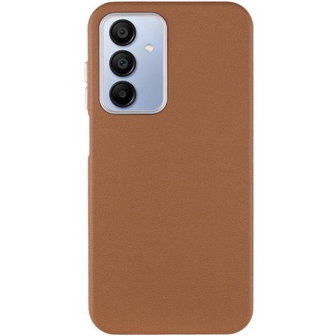 Шкіряний чохол Leather Case Metal Buttons для Samsung Galaxy A25 5G Brown