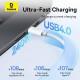 Дата кабель Baseus Superior Series 2 USB4 Full-Function Type-C to Type-C 240W (1m) (P10365200211) Moon White