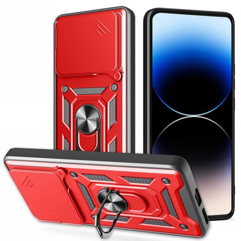 Чохол Ummi Camshield Serge Ring для Xiaomi Poco F7 Червоний / Red