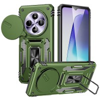 Ударостійкий чохол Camshield Army Ring для Xiaomi Redmi 14C / A4 / Poco C75 Оливковий / Army Green