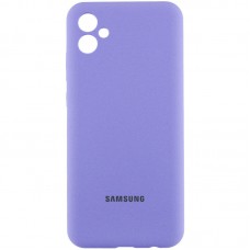 Чохол Silicone Cover Lakshmi Full Camera (AA) with logo для Samsung Galaxy A05 Бузковий / Dasheen