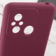 Чохол Silicone Cover Lakshmi Full Camera (AAA) with Logo для Xiaomi Redmi 12C Бордовий / Plum