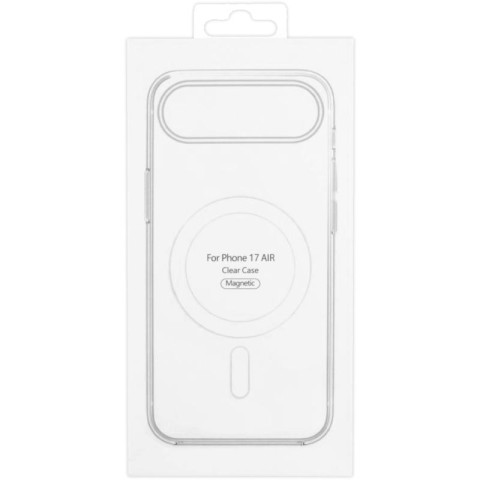 Чохол TPU Clear Case with MagSafe для Apple iPhone 17 Air (6.5") Clear