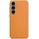 Шкіряний чохол Leather Case (AAA) для Samsung Galaxy S25+ Orange