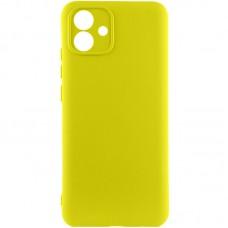 Чохол TPU GETMAN Liquid Silk Full Camera для Samsung Galaxy A05 Жовтий / Flash