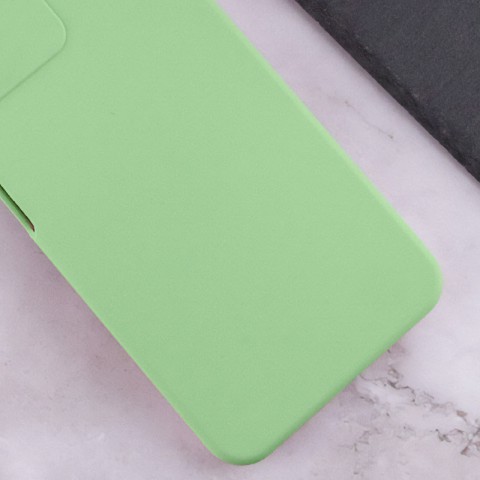 Чохол Silicone Cover Lakshmi Full Camera (AAA) для Xiaomi Redmi 13 4G / Poco M6 4G М'ятний / Mint